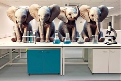 Lab Tables Tested To Weight Of 4 Baby Elephants!