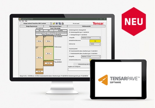 Die kostenfreie Bemessungssoftware TensarPave GM-C