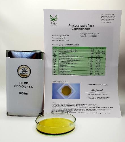 Olej z konopi CBD 15% 1 litr